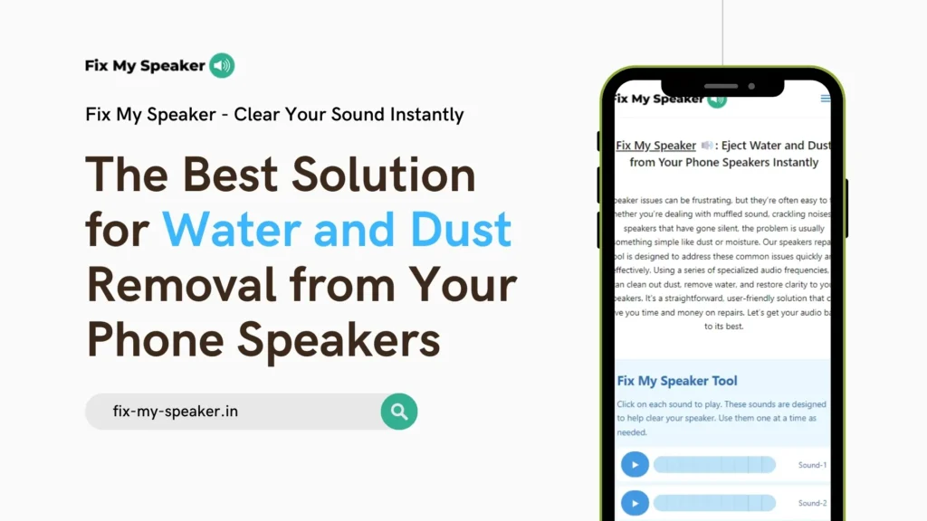 Fix My Speaker Online Tool MockUp Image